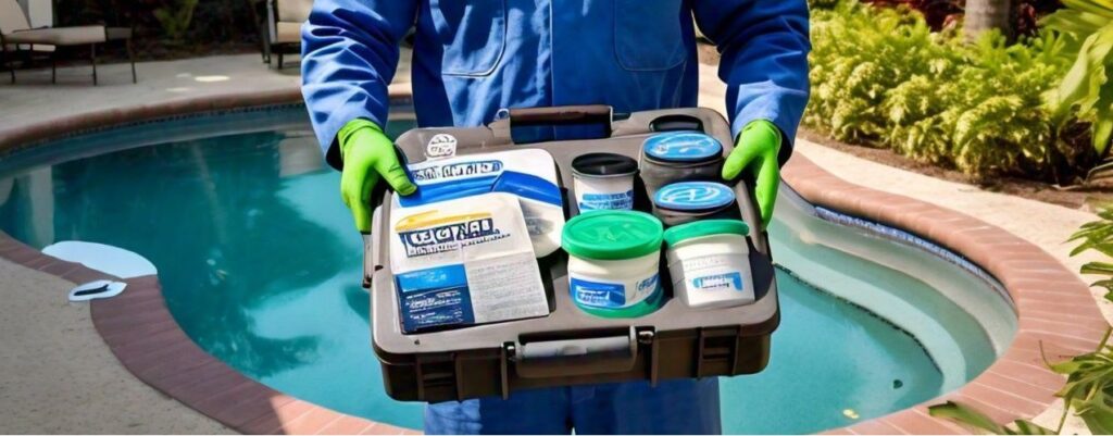 Patching material for repairing leaks in the event of finding leaks in the liner. 