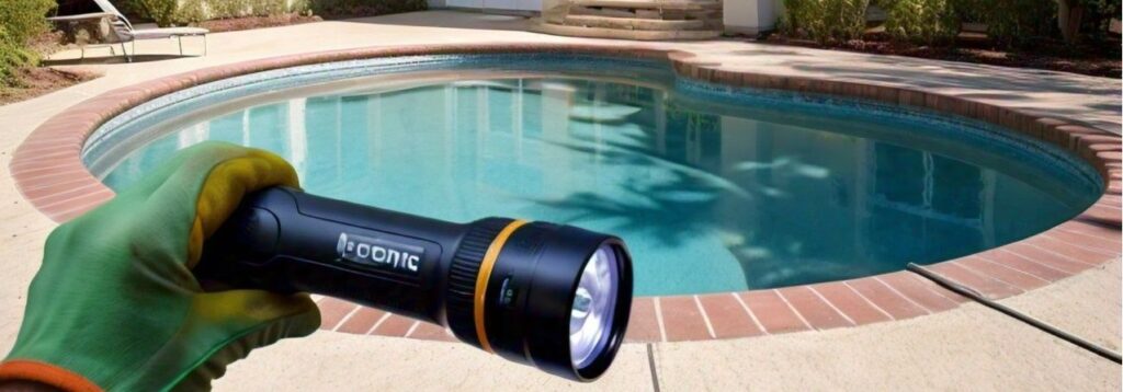 A very good flashlight that can help during the pool's liner inspection. 