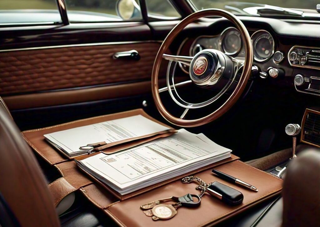 Classic car maintenance records